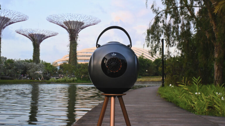 dB1 doubleBASS: Bluetooth speaker with a patented spherical design by UB+ on Gadget Flow