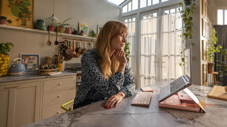 Logitech Casa Pop-Up desk is a foldaway kit with a keyboard, laptop stand & touchpad