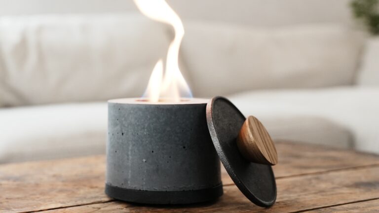 FLIKRFIRE Mini Personal Table Top Fireplace brings fascinating flames to your tabletop