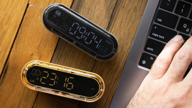 Sharge Capsule Gravity versatile digital clock manages time for the constantly busy