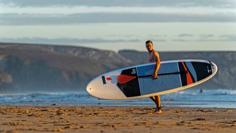 TAHE 10’6″ Beach Performer Tough-Tec stand-up paddleboard boasts lightweight durability