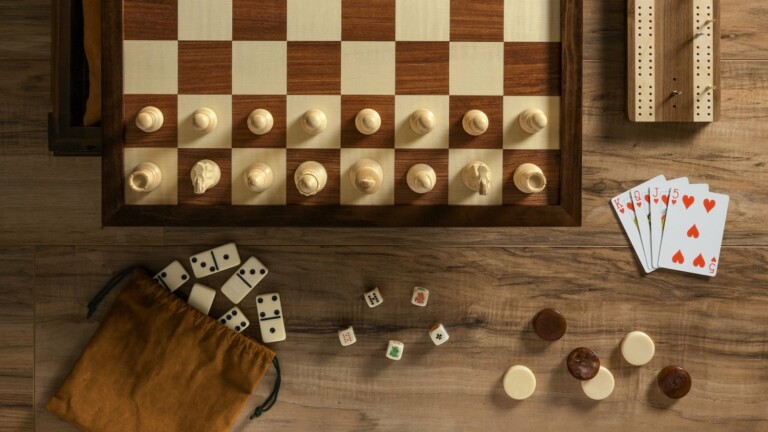 WS Game Company Chess 7-in-1 Heirloom Edition hardwood game set is crafted by hand