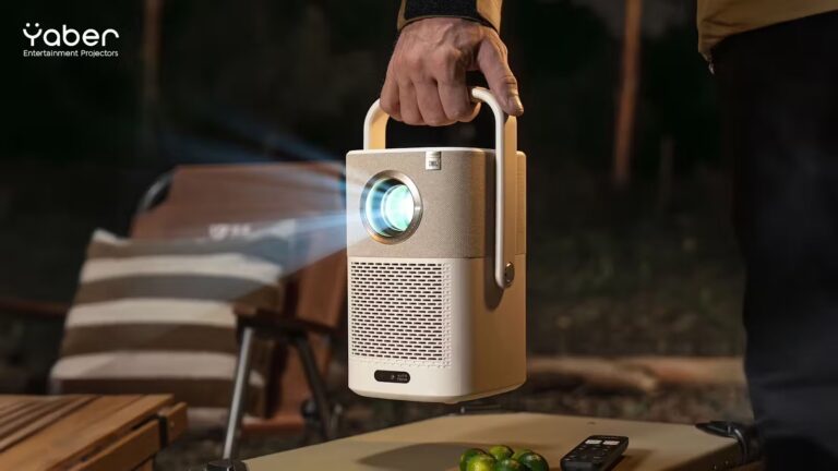 Yaber T2 Projector: Smart Movie Projector with Bluetooth and Wi-Fi 6 on Gadget Flow